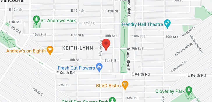 map of 515 E 9TH STREET